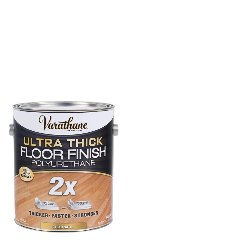 Varathane 298274 Ultra Thick Floor Finish Polyurethane, Gallon, Satin Clear