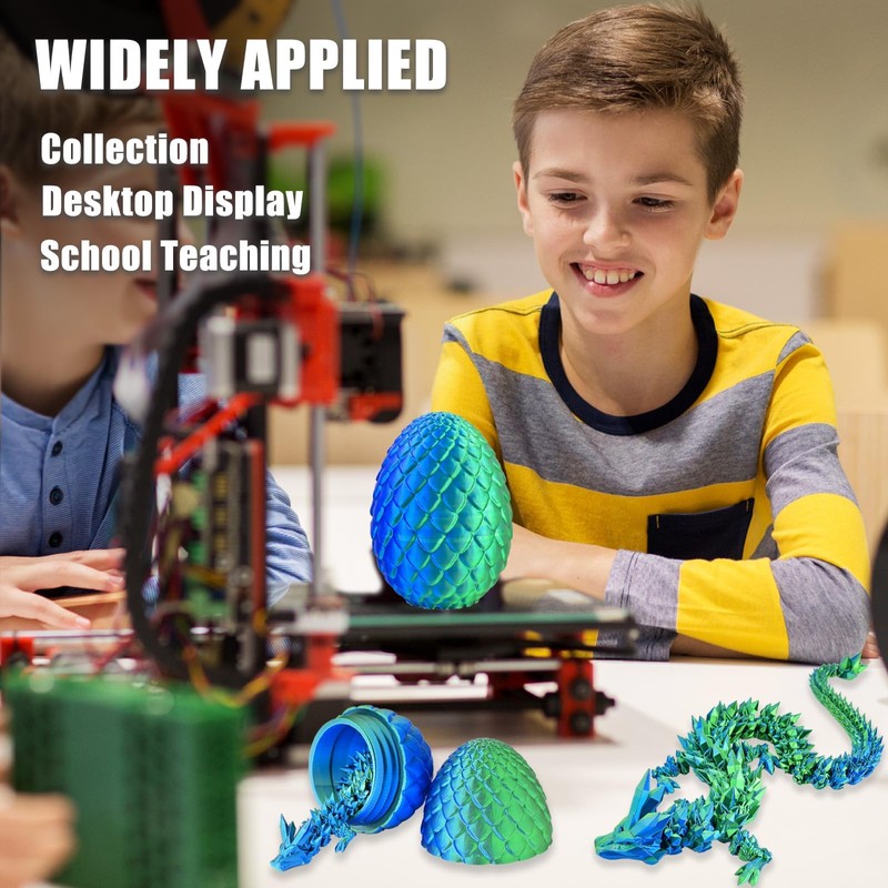 3D Printed Drago Eggs, Articulated 3D Toys, 3D Eggs with