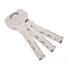 40/45 Nickel Plated Yale Euro Cylinder with 3 x Keys