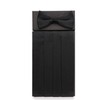 Ike Behar Solid Black Silk Cummerbund and Bow Tie Set
