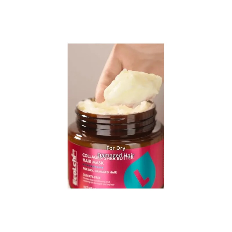 Mascarilla Ecolchi Karite Cabello Dañado Seco Suaviza Repara