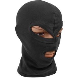 normani Balaclava 3-Hole Thin White 100% Cotton