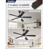 48 Inch Indoor Outdoor Large Ceiling Fans with Lights and