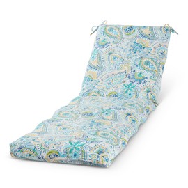 Greendale Home Fashions Greendale Home Fashions Outdoor Reversible Chaise Lounge Chair Cushion, Paisley
