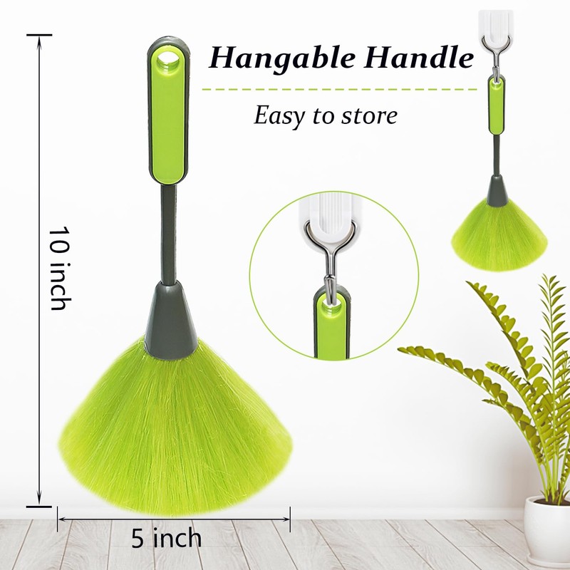 4 Pack 10 inch Microfiber Duster, Feather Duster, Grips Microfiber