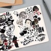 50PCS Darkness Y2K Stickers, Trendy Black & White Y2K Sticker