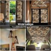 Boho Brown White Daisy Flowers Stained Glass Window Films Decorative
