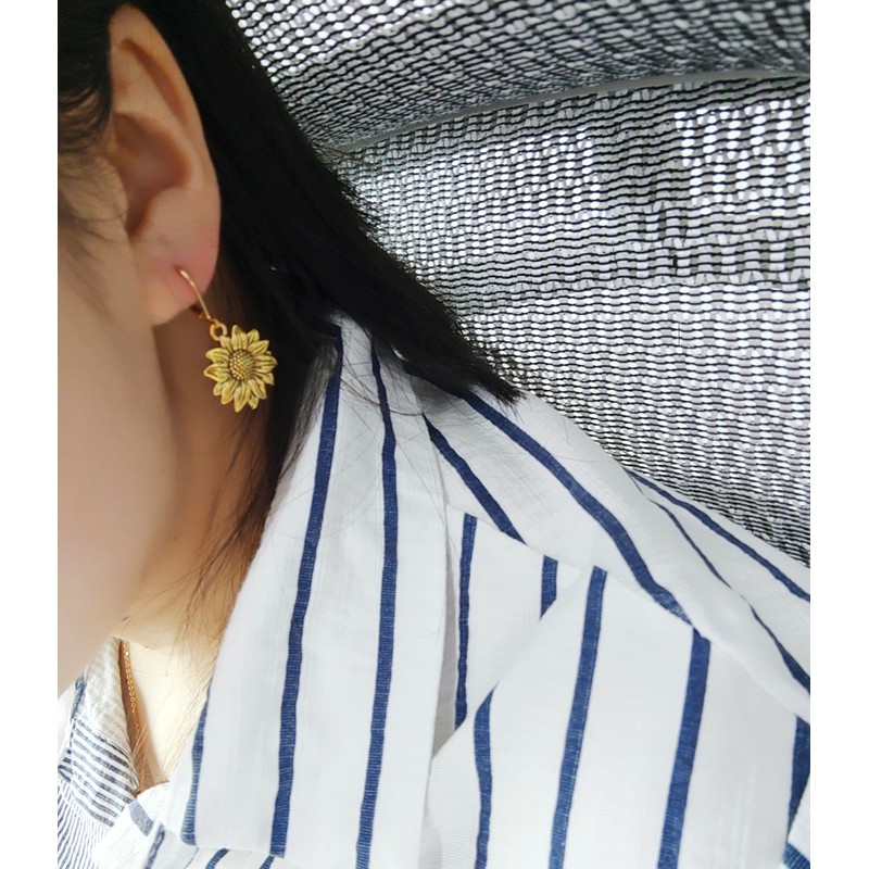 RUIZHEN - Juego de aretes de girasol clásico para mujer,