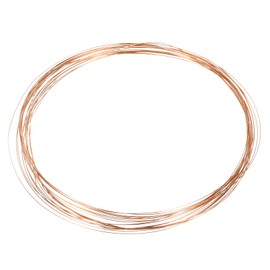 sourcing map 28 Gauge Copper Wires for Jewelry Making, 1 Roll 5m Craft Tarnish Resistant Beading Wires for Jewelry Making Supplies DIY (Rose Gold)