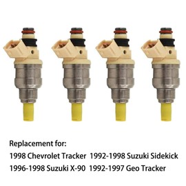waltyotur 4 Pcs Fuel Injectors Replacement for 1571058B00 INP-470