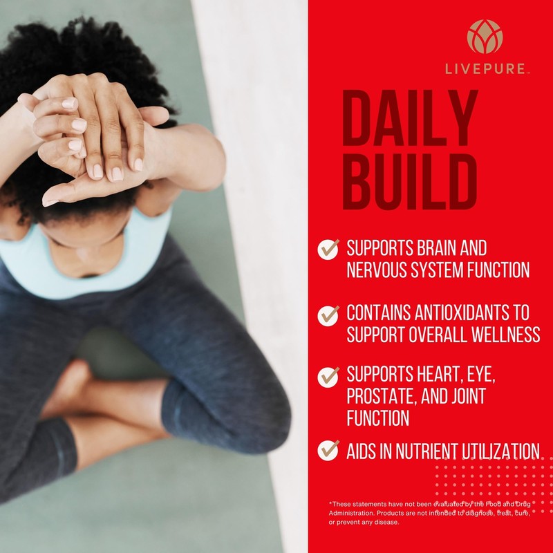 PURE Daily Build Liquid Multivitamin & Mineral/Herbal Dietary Supplement with