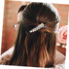 FOMIYES 2pcs French Banana Hair Clips for Women Lightweight Rhinestone