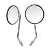 KEEPDSGN Round Chrome Motorcycle Rear View Mirrors For Kawasaki KZ400