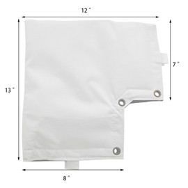 Lirinsegie Backflow Preventer Cover Insulated Pouch Replacement for Protect Pressure Vacuum Breaker Cover Prevent Freezing Snowy Weather Avoid Direct Sunlight Exposure (White)