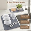 Stone Dish Drying Mat For Kitchen Counter,Super Absorbant Fast Drying
