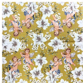 Christmas Decoupage Paper Napkins with Angels, Cherub Napkin, Pack of 20