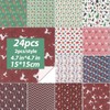 BETESSIN Christmas Craft Paper - 24 Sheets Christmas Motif Paper