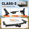 Gelacie Class 3 Rear Trailer Hitch, 2 Inch Receiver Compatible