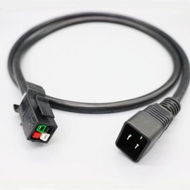 AltairTech.io IEC C20 to P13 Heavy Duty Power Cord, 3 ft, 12 AWG, 20A