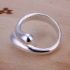LZD 925 Sterling Silver Drops Plain Band Ring Size 8