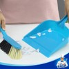 MR.SIGA Dustpan and Brush Set, Pack of 2 Set, Blue