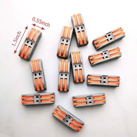 Conductor Quick Connect Terminal, Compact Splice Wire Connectors(20 Pieces)