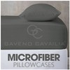 Microfiber Pillow Cases 2 Pack - Plain Dyed Housewife Pillowcases