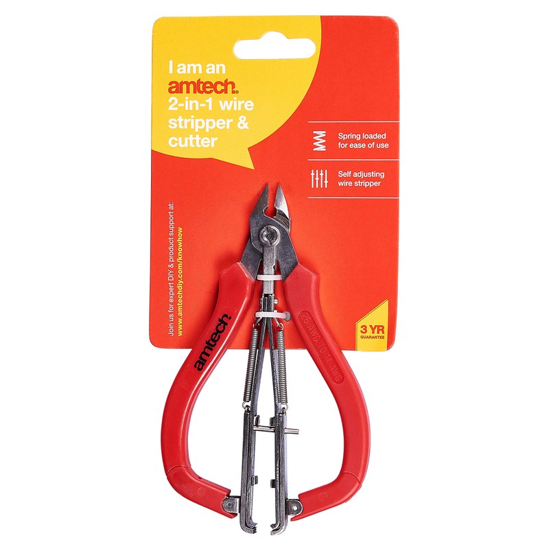 Am-Tech B4265 2-in-1 Wire Stripper and Cutter