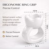 Ceramic Gua Sha Facial Tools, Ergonomic Grip Gua Sha Ring
