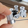 sourcing map 2 Pcs Aluminum 16 Teeth 5mm Bore 10mm