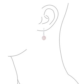 Set of Three Simple Round Bead Stabilized Turquoise Pink Leverback Set Ball Drop Earrings For Women.925 Sterling Silver December Birthstone