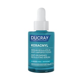 Ducray Keracnyl Serum Facial Regulador Anti-Imperfecciones, Controla Brotes de Imperfecciones Agravados por el ciclo hormonal, La Alimentación y el Estrés, Piel Grasa y con Tendencia Acneica, 30ml