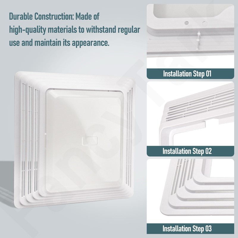 FancyTark S97014094 Bathroom Fan Cover Grille and Lens for Br-oan