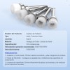 100pz Cepillos Profilaxis Dental Tipo Copa Cerdas Nylon Suave Transparente
