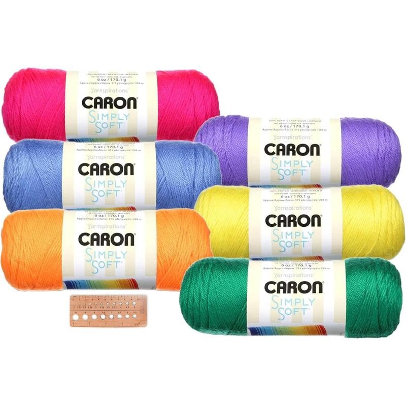 Caron Simply Soft Yarn Assortment (Neon):_Autumn