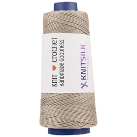 KnitSilk - Hilo de mezcla de viscosa de seda pura en conos - tela, ganchillo, tela, tatuaje, joyería, manualidades (8 capas - 160 yardas, paquete de 1) (roble)