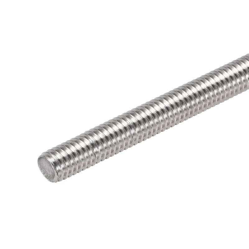 sourcing map 10Pcs M6 x 40mm Fully Threaded Rod 304