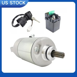 SOARIDER Prairie 650 Starter & Relay & Key Switch  For Kawasaki 4X4 KVF650 2002-2003
