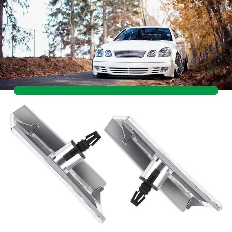Briny River 2pcs Left and Right Car Headlight Washer Nozzle