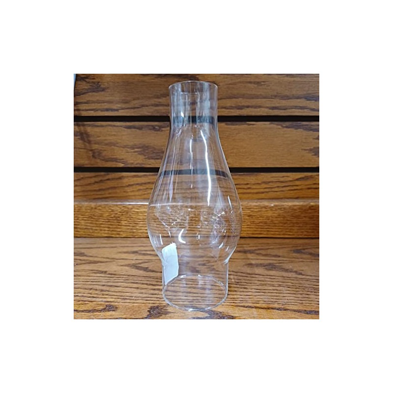 Clear Glass Lamp Chimney, Replacement Hurricane Globe Measures 2 3/8