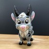 3D Printed Goat Figurine Desk Buddy - Color: Long Horn
