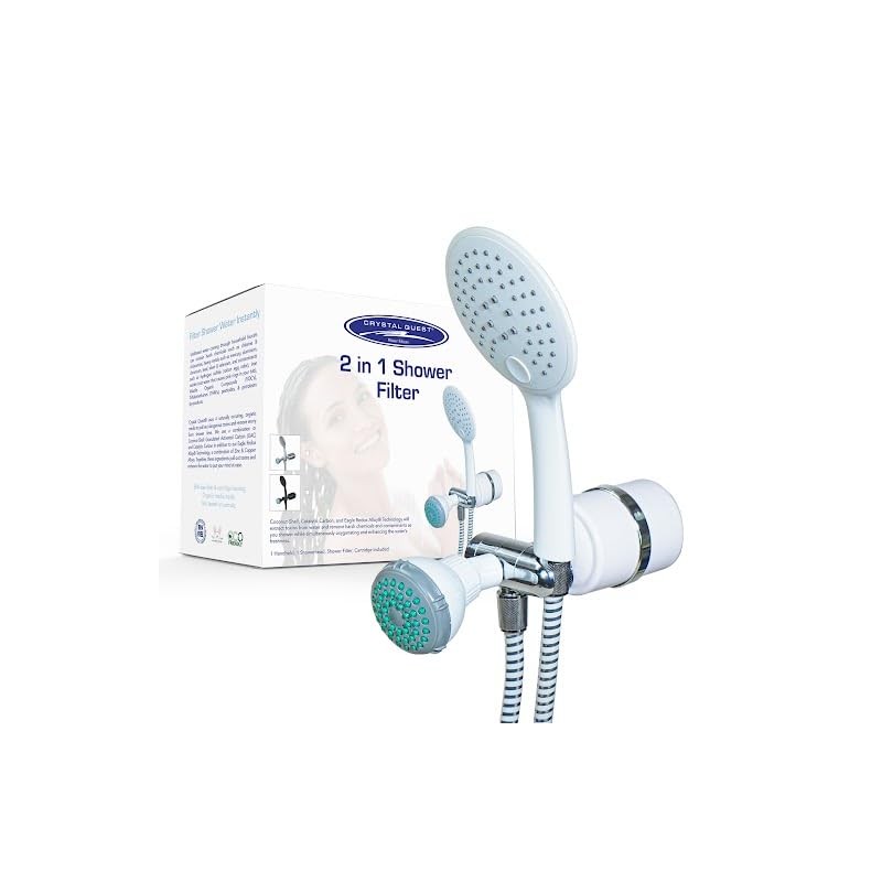 Crystal Quest Luxury Shower Power Handheld & Shower Head Combo