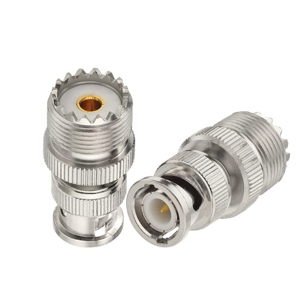 Superbat BNC Male to UHF Female Adapter SO239 to BNC