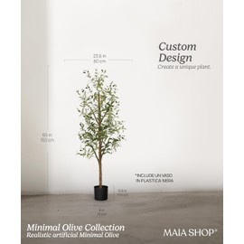 Maia Shop 5ft Artificial Olive Tree, Fake Plants for Home Decor, Artificial Plants Indoor, Fake Tree