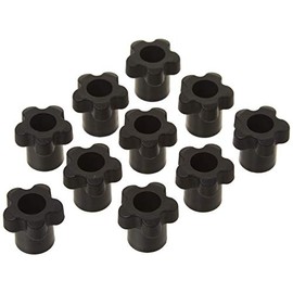 Innovative Components - AN4C-5S2-21 AN4C-5S221 1.38" Star knob Thru Hole 1/4-20 Steel zinc Insert Black pp (Pack of 10)