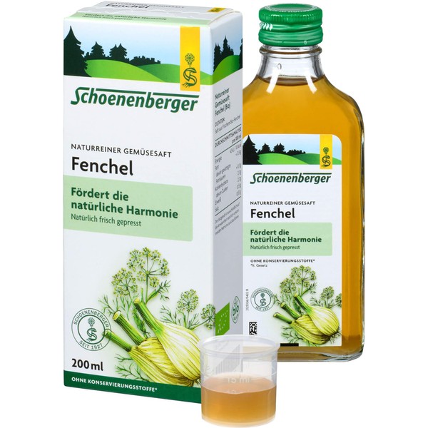 Fennel Juice Schoenenberger Medicinal Plant Juice 200 ml