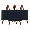 American Metalcraft MNIMKR Mini Chalkboard, Mahogany, Pack of 3