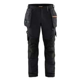 BLÅKLÄDER Men's 1622 Craftsman Trousers | 4-Way Stretch Work Pants with CORDURA Reinforcements, Knee Pad Pockets & Removable Utility Pockets | Durable, Adjustable Fit for Ultimate Workwear Performance