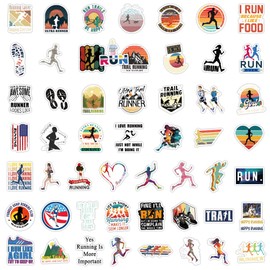 Bric Dodo Pack of 100 Running Stickers Car Laptop Phone Guitar Skateboard Motorcycle Bicycle Running Stickers Set Vinyl Waterproof Aesthetic Stickers for Teenagers Children Adults