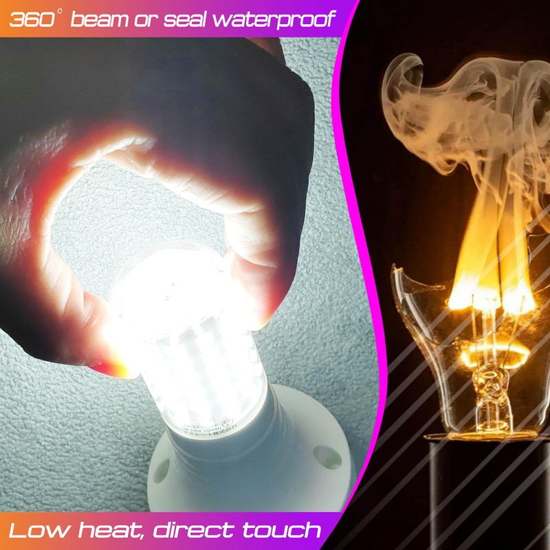Elmoyle LED Light Bulbs 100 Watt Equivalent, Daylight White 6000K,